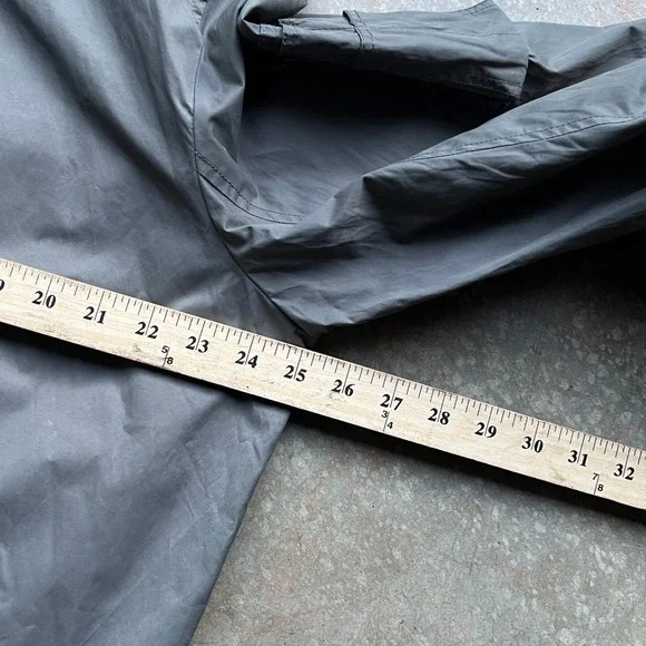 Wallace & Barnes Mens Gray Nylon Cotton MA-1 Military Bomber Jacket XL Talon Zip - Picture 9 of 11